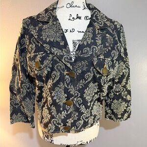 PARALLEL DENIM/SUEDE JACKET SZ 10